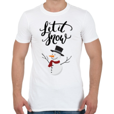 PRINTFASHION Winter - Férfi póló - Fehér férfi póló