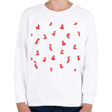 PRINTFASHION Winter foxes pattern woman - Gyerek pulóver - Fehér gyerek pulóver, kardigán