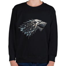 PRINTFASHION Winter Is Coming - Gyerek pulóver - Fekete