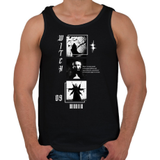 PRINTFASHION Witch - Férfi atléta - Fekete