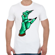 PRINTFASHION WITCH HAND - Férfi póló - Fehér férfi póló