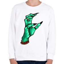 PRINTFASHION WITCH HAND - Gyerek pulóver - Fehér gyerek pulóver, kardigán