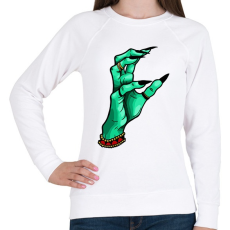 PRINTFASHION WITCH HAND - Női pulóver - Fehér