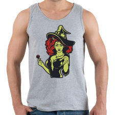 PRINTFASHION Witch lollipop - Férfi atléta - Sport szürke atléta, trikó