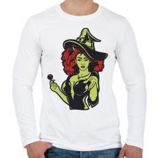 PRINTFASHION Witch lollipop - Férfi hosszú ujjú póló - Fehér