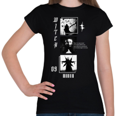 PRINTFASHION Witch - Női póló - Fekete