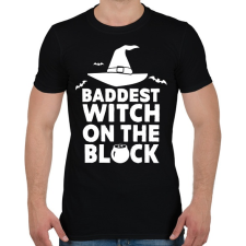 PRINTFASHION Witch on the block - Férfi póló - Fekete férfi póló