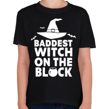 PRINTFASHION Witch on the block - Gyerek póló - Fekete gyerek póló