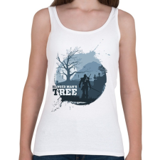 PRINTFASHION Witcher - Akasztott ember fája - Női atléta - Fehér női trikó