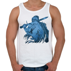 PRINTFASHION Witcher - Férfi atléta - Fehér