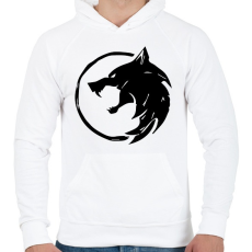 PRINTFASHION Witcher - Férfi kapucnis pulóver - Fehér