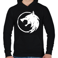 PRINTFASHION Witcher - Férfi kapucnis pulóver - Fekete