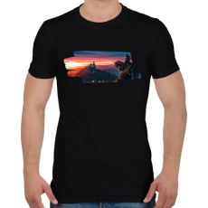 PRINTFASHION Witcher - Férfi póló - Fekete