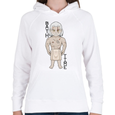 PRINTFASHION Witcher - Női kapucnis pulóver - Fehér