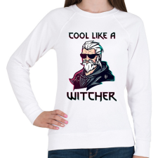 PRINTFASHION Witcher - Női pulóver - Fehér női pulóver, kardigán