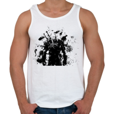 PRINTFASHION Witcher - Vaják - Férfi atléta - Fehér atléta, trikó