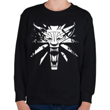 PRINTFASHION Witcher - Vaják - Gyerek pulóver - Fekete gyerek pulóver, kardigán
