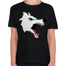 PRINTFASHION Wolf - Gyerek póló - Fekete gyerek póló