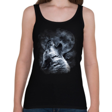PRINTFASHION wolf - Női atléta - Fekete női trikó