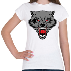 PRINTFASHION Wolf - Női póló - Fehér