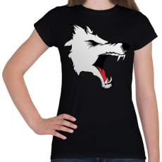 PRINTFASHION Wolf - Női póló - Fekete