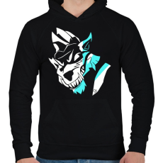 PRINTFASHION Wolf skin Fortnite - Férfi kapucnis pulóver - Fekete