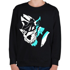 PRINTFASHION Wolf skin Fortnite - Gyerek pulóver - Fekete gyerek pulóver, kardigán
