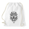 PRINTFASHION Wolf Tattoo drawing - Sportzsák, Tornazsák - Fehér
