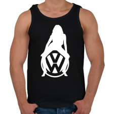 PRINTFASHION WOLKSWAGEN HOT FEHÉR - Férfi atléta - Fekete atléta, trikó