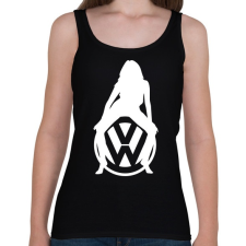PRINTFASHION WOLKSWAGEN HOT FEHÉR - Női atléta - Fekete női trikó