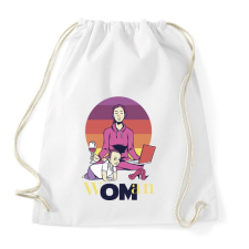 PRINTFASHION wOMan az igazi guru anya - Sportzsák, Tornazsák - Fehér tornazsák