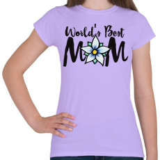 PRINTFASHION Word's best mom - Női póló - Viola