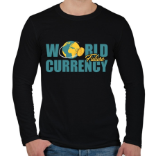 PRINTFASHION World-future-currency - Férfi hosszú ujjú póló - Fekete férfi póló