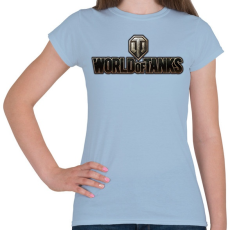 PRINTFASHION World of Tanks - Női póló - Világoskék