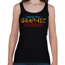 PRINTFASHION World's best graphic designer - Női atléta - Fekete női trikó