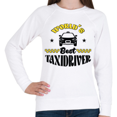 PRINTFASHION World's best taxidriver - Női pulóver - Fehér