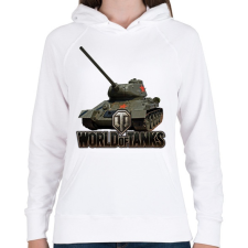 PRINTFASHION WOT - Tank - Női kapucnis pulóver - Fehér női pulóver, kardigán