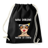 PRINTFASHION Wow Darling - Pop art - Sportzsák, Tornazsák - Fekete