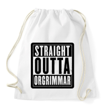 PRINTFASHION Wow - Sportzsák, Tornazsák - Fehér tornazsák