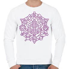 PRINTFASHION Wow troll - Férfi pulóver - Fehér
