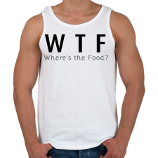 PRINTFASHION WTF? - Férfi atléta - Fehér atléta, trikó