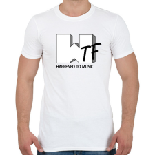 PRINTFASHION Wtf hapenned with music - parody - Férfi póló - Fehér férfi póló