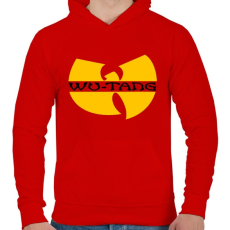 PRINTFASHION Wu-Tang - Férfi kapucnis pulóver - Piros