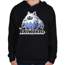 PRINTFASHION Wumpo - palworld - Gyerek kapucnis pulóver - Fekete