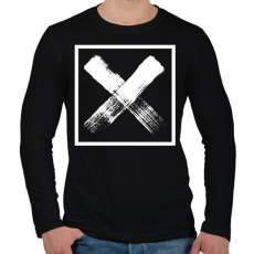 PRINTFASHION X jel - Férfi hosszú ujjú póló - Fekete