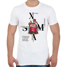 PRINTFASHION X-mas hot chocolate - Férfi póló - Fehér férfi póló
