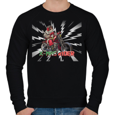 PRINTFASHION X-MAS RIDER - Férfi pulóver - Fekete férfi pulóver, kardigán