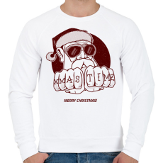 PRINTFASHION X-MAS TIME - Férfi pulóver - Fehér