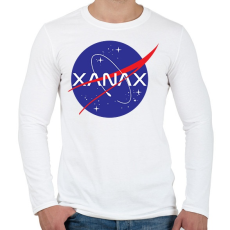 PRINTFASHION XanaX - Férfi hosszú ujjú póló - Fehér