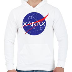 PRINTFASHION XanaX - Férfi kapucnis pulóver - Fehér